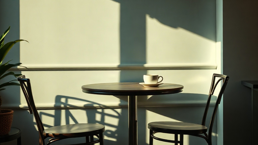 Warm café scene suggesting time to reconnect